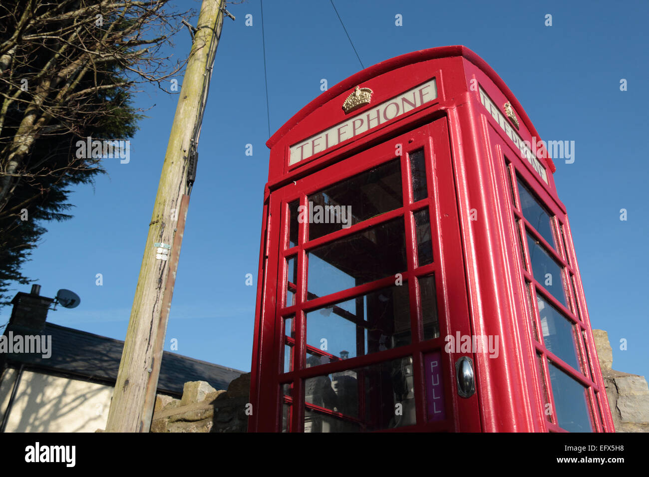 British iconic red telephone box Stock Photo
