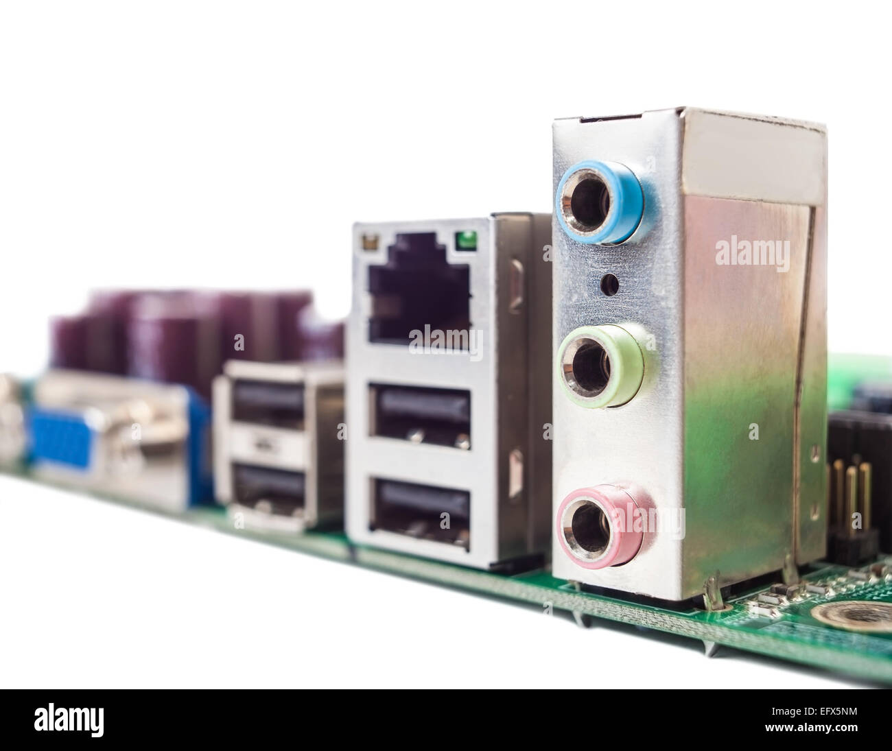 Computer Panel Part Computer parts are installed on board closeup Stock Photo - Alamy