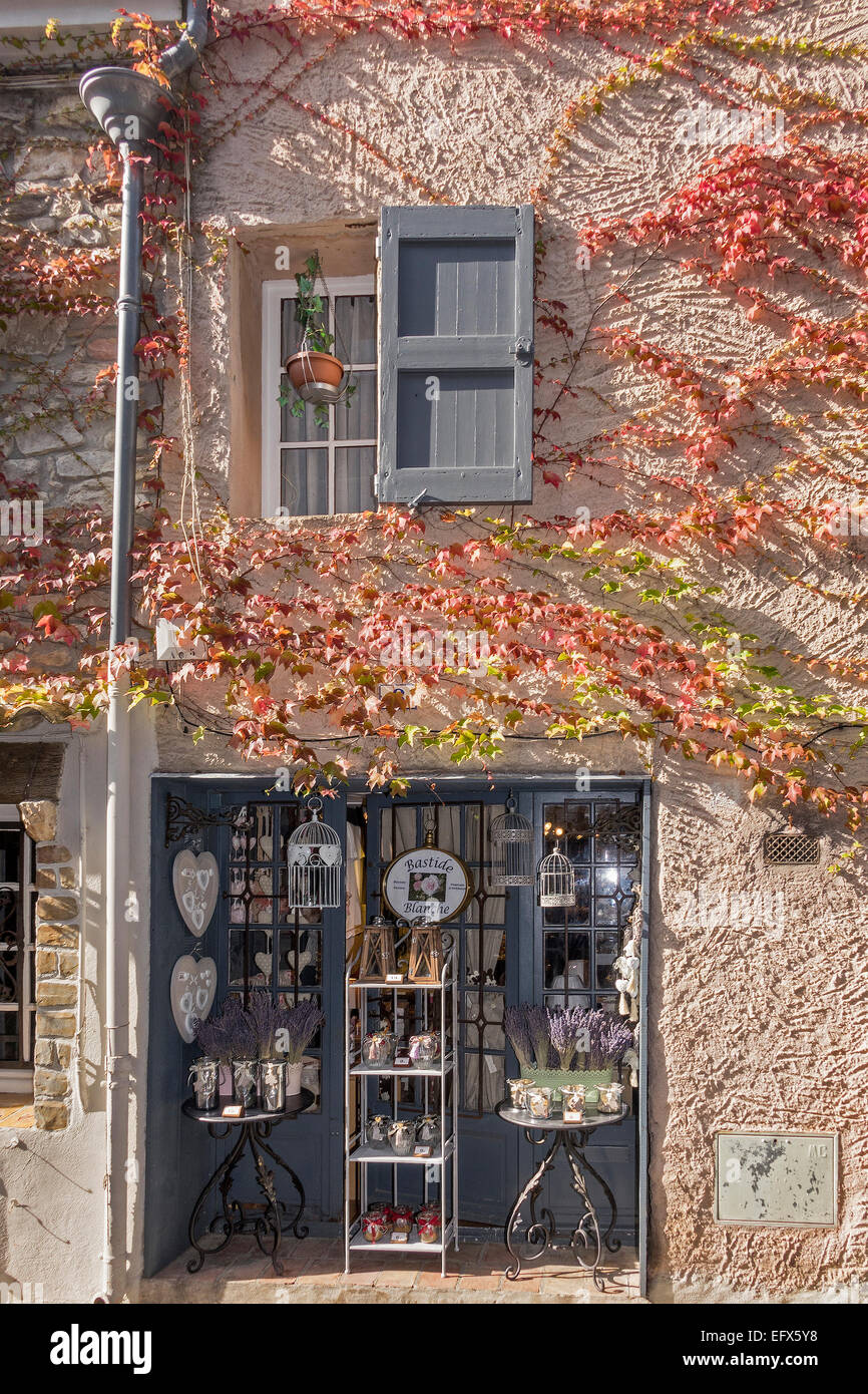 Shop Front Le Castellet Provence France Stock Photo