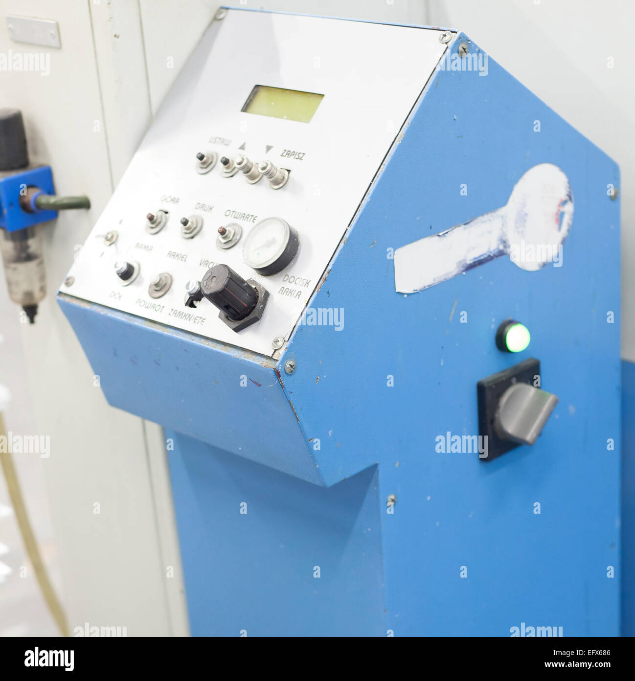 control center machine printing machine, machine part Stock Photo Alamy