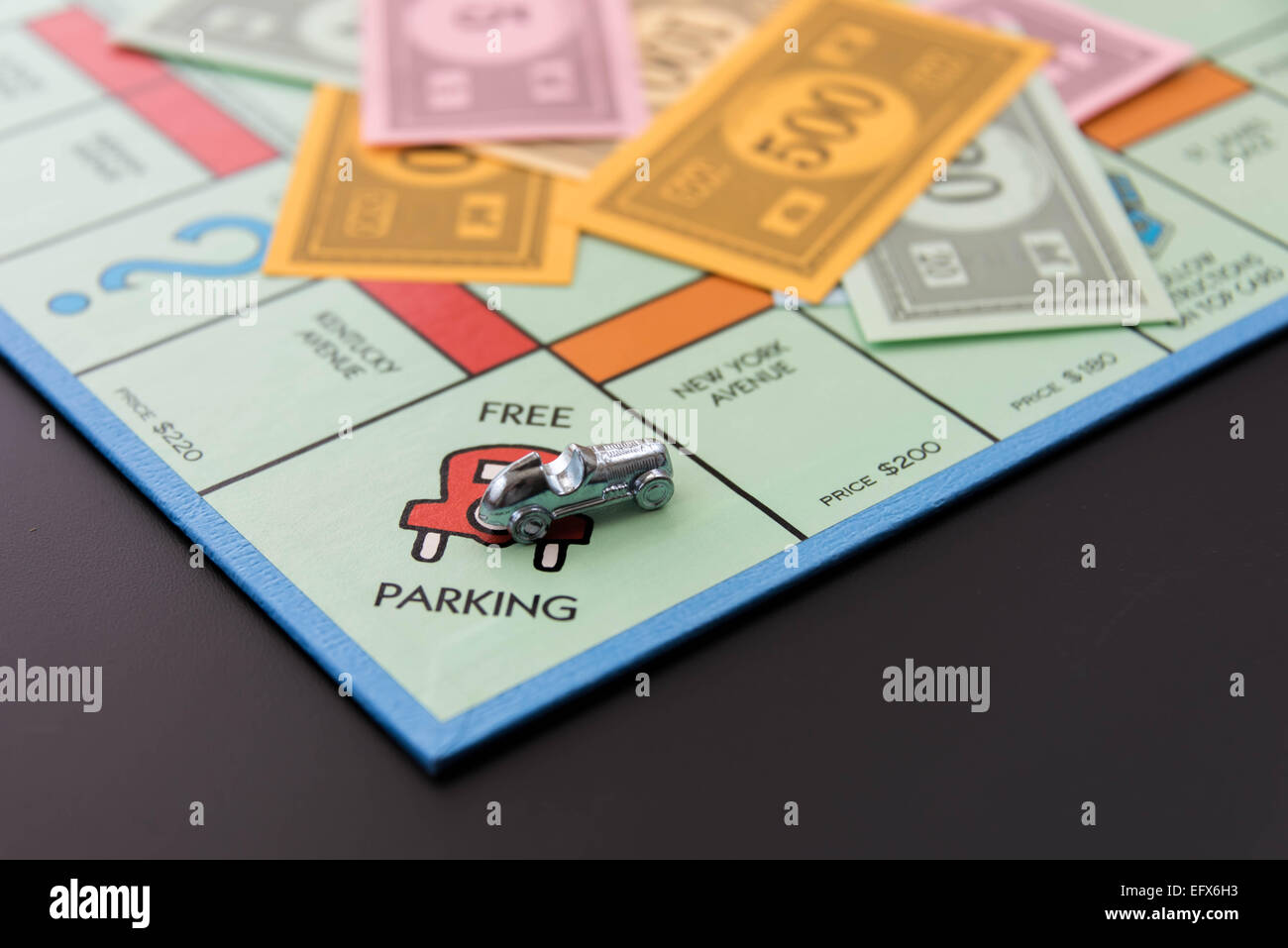 Free parking on monopoly board hi-res stock photography and images - Alamy