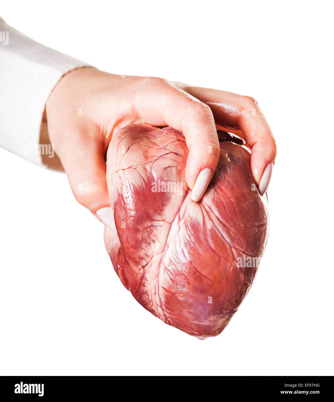 hand throws heart, isolated white background Stock Photo Alamy