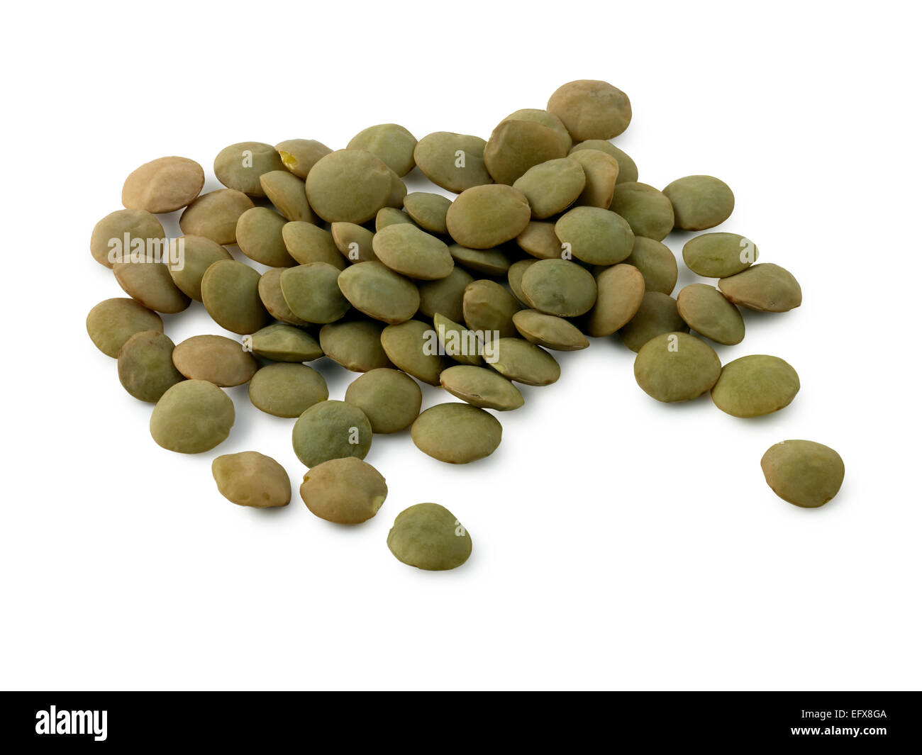 green lentils Stock Photo