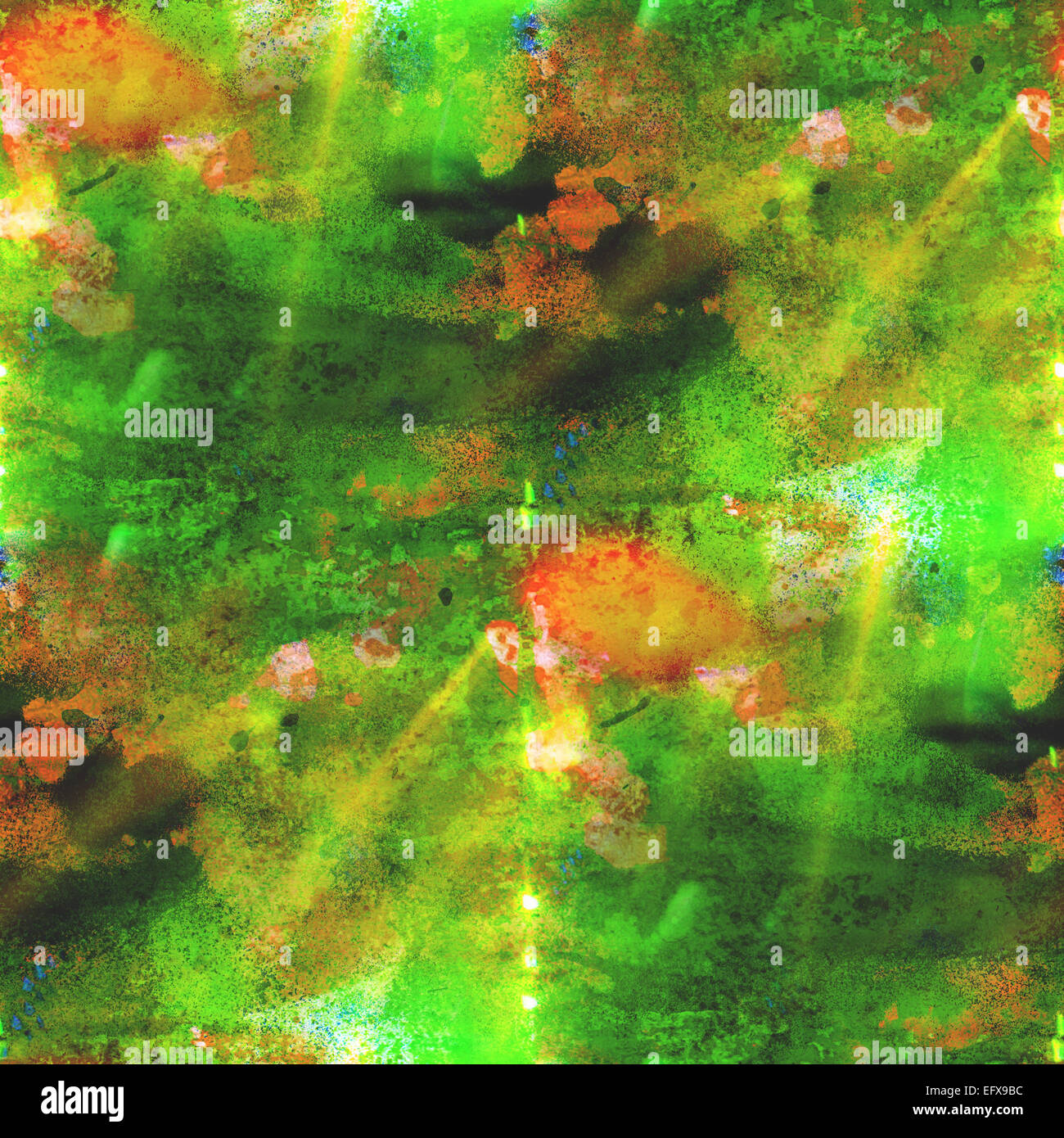 abstract color seamless background green, yellow watercolor wate Stock ...