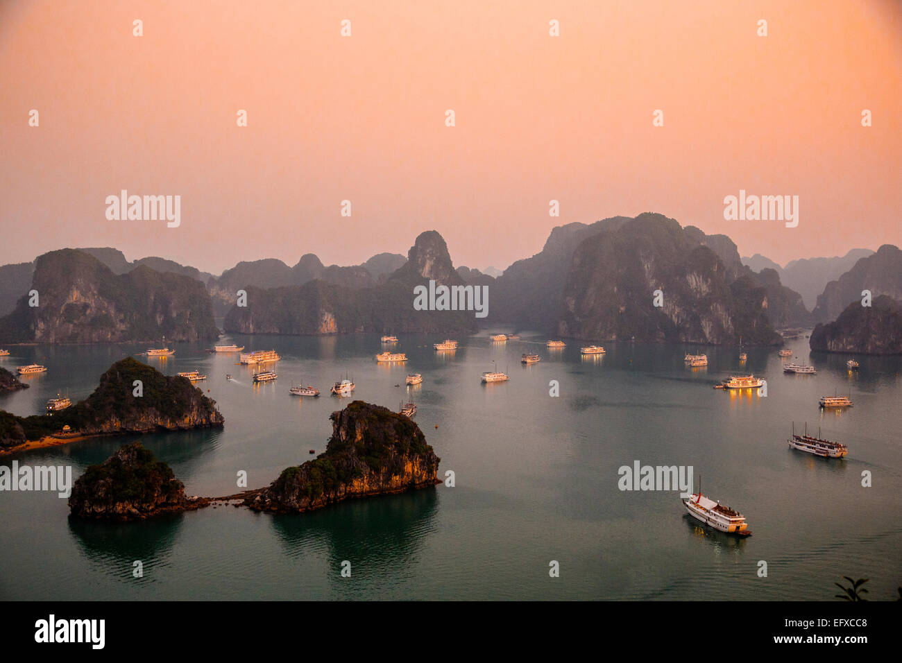 Halong Bay, Vietnam Stock Photo