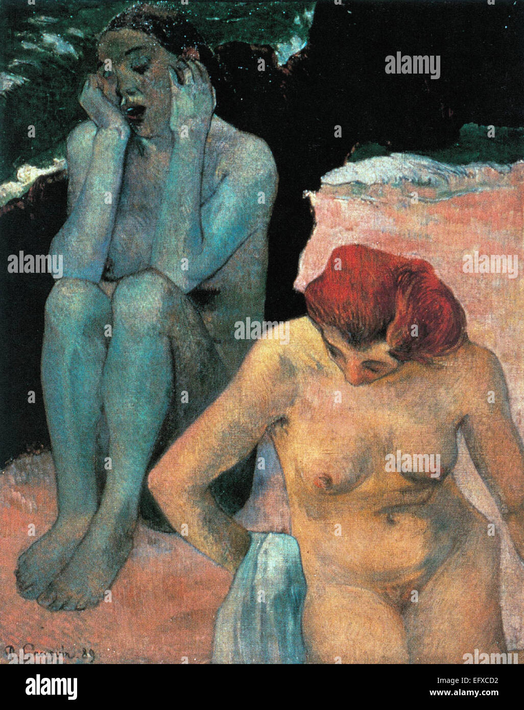 Paul Gauguin  Life and Death Stock Photo