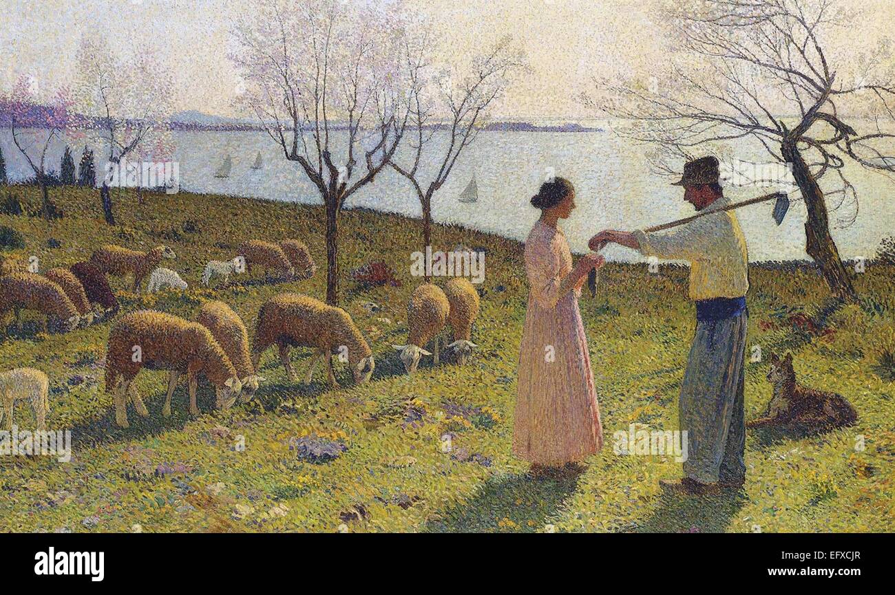 Henri Martin  Idylle Stock Photo