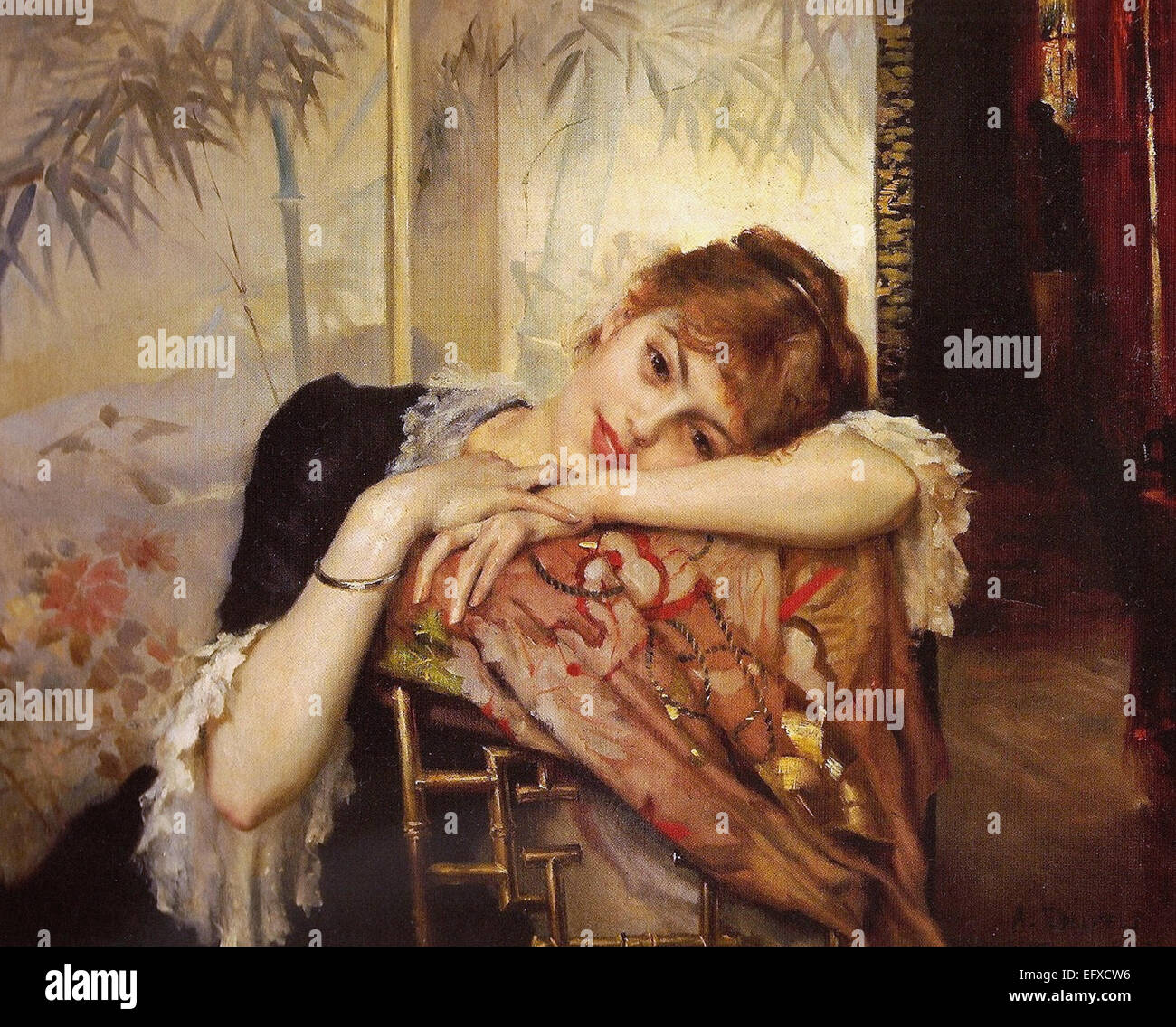 Albert Edelfelt Virginie Stock Photo