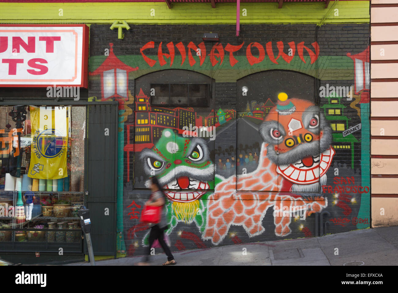 Chinatown sacramento street san francisco hires stock photography and