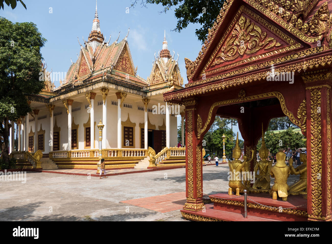 Cambodia, Sihanoukville, Wat Krom, Intra Ngean Pagoda Stock Photo