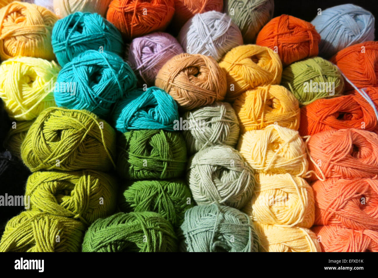 Knitting yarn balls. Clew of yarn for knitting Stock Photo Alamy