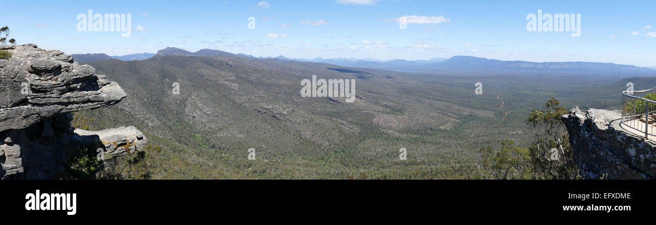 The Balconies in  the Grampians in Southern Australia Stock Photo