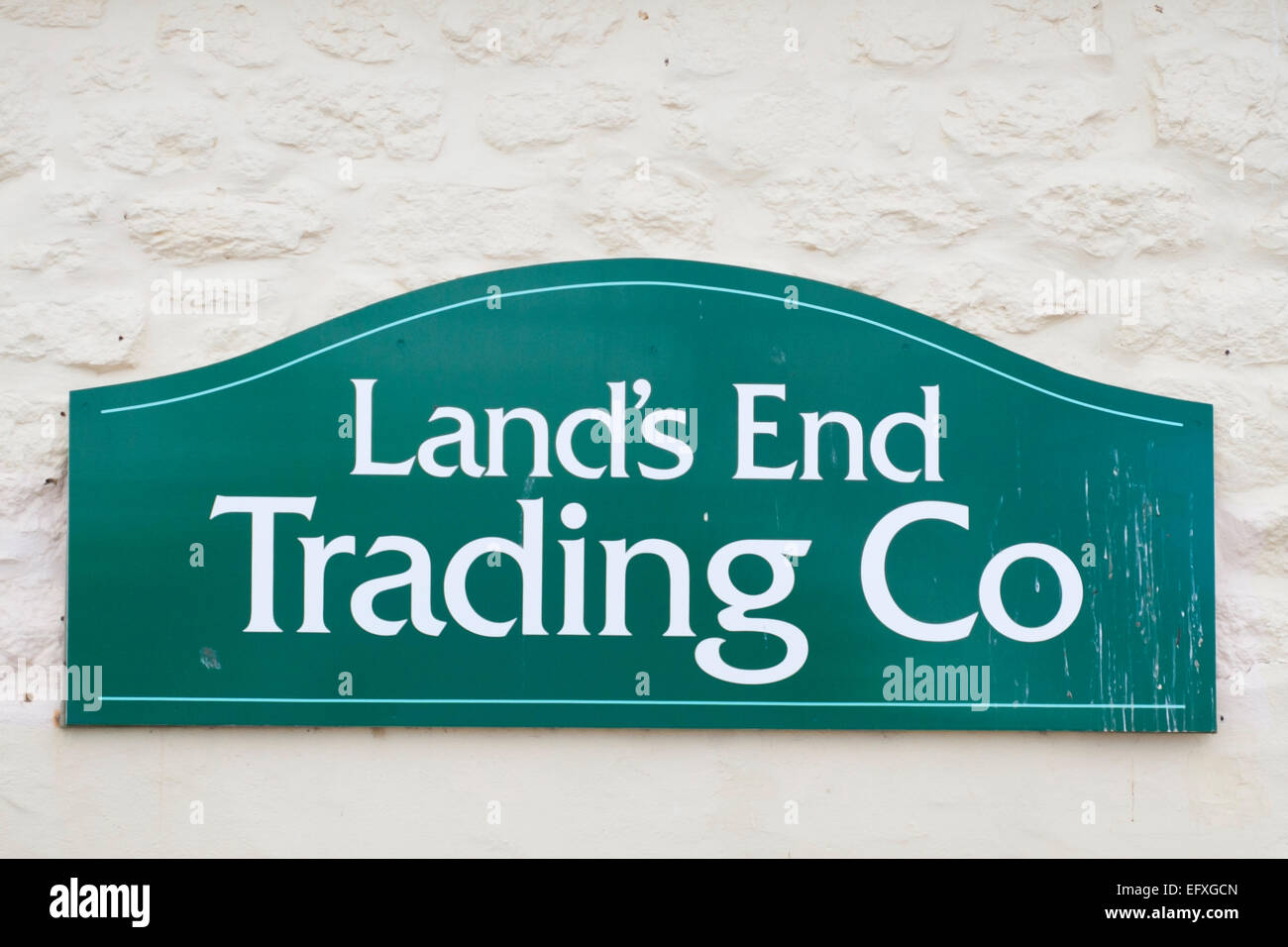 Lands End Trading Co Sign Stock Photo