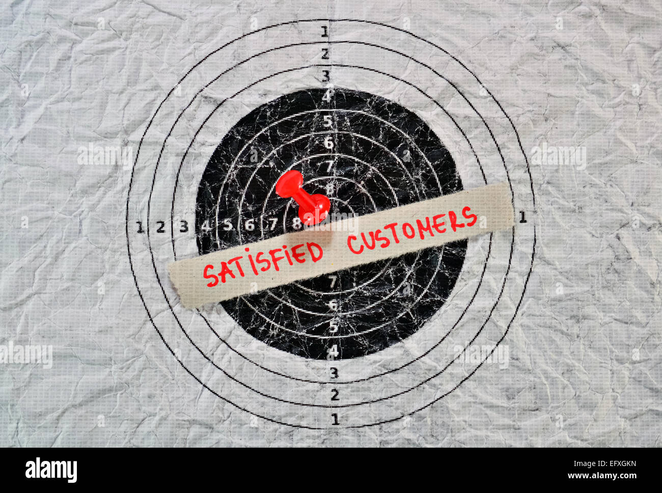 Standard goal of every fair-led business and a guarantee for success Stock Photo
