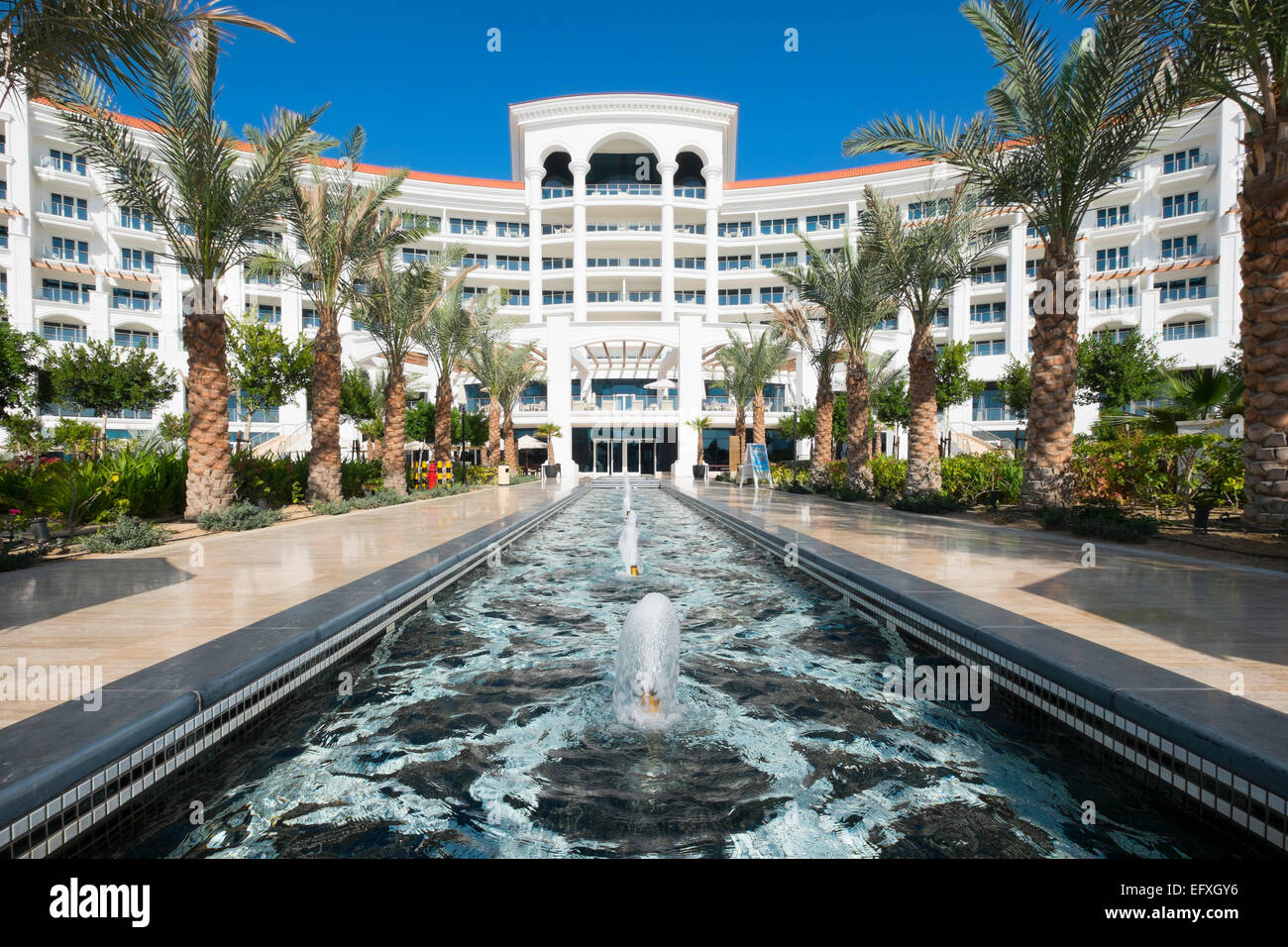 Waldorf Astoria Hotel on The Palm Jumeirah Island in Dubai United Arab Emirates Stock Photo