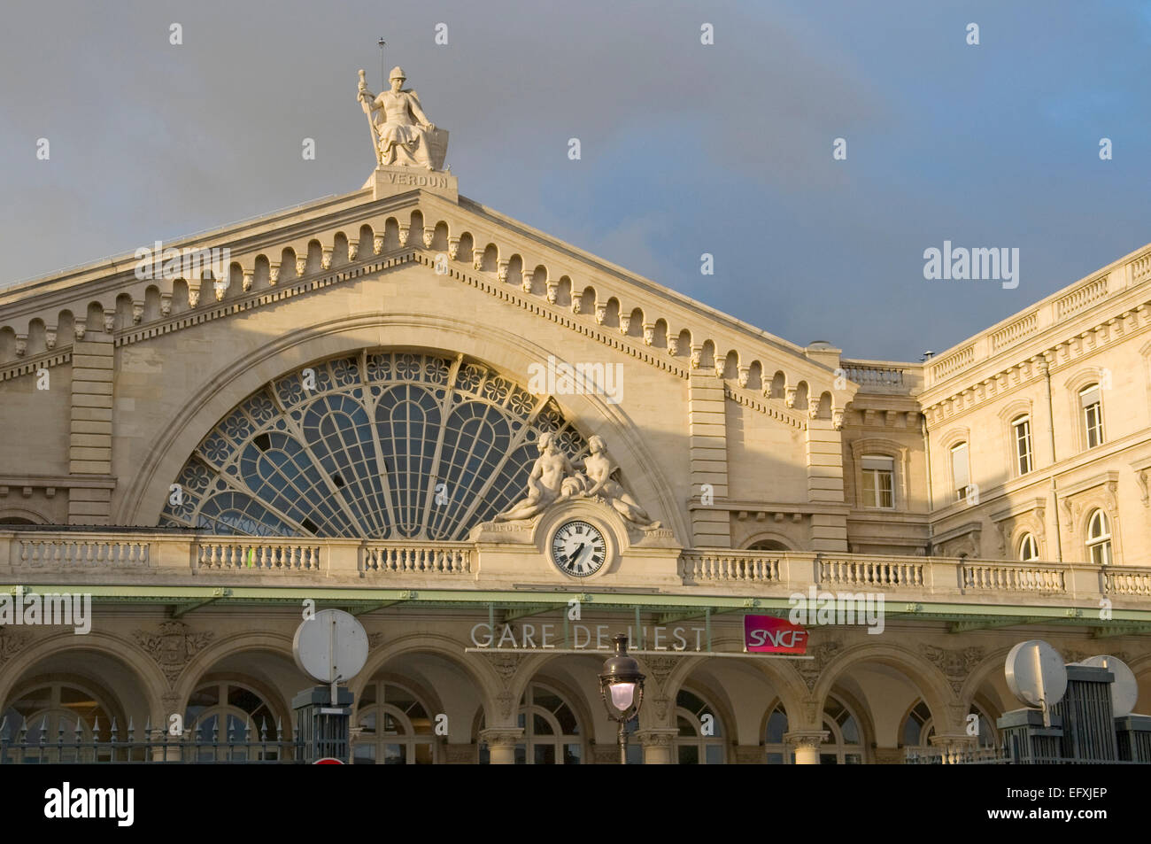 Gare de l'Est East station is one of the six large SNCF termini in Paris Stock Photo