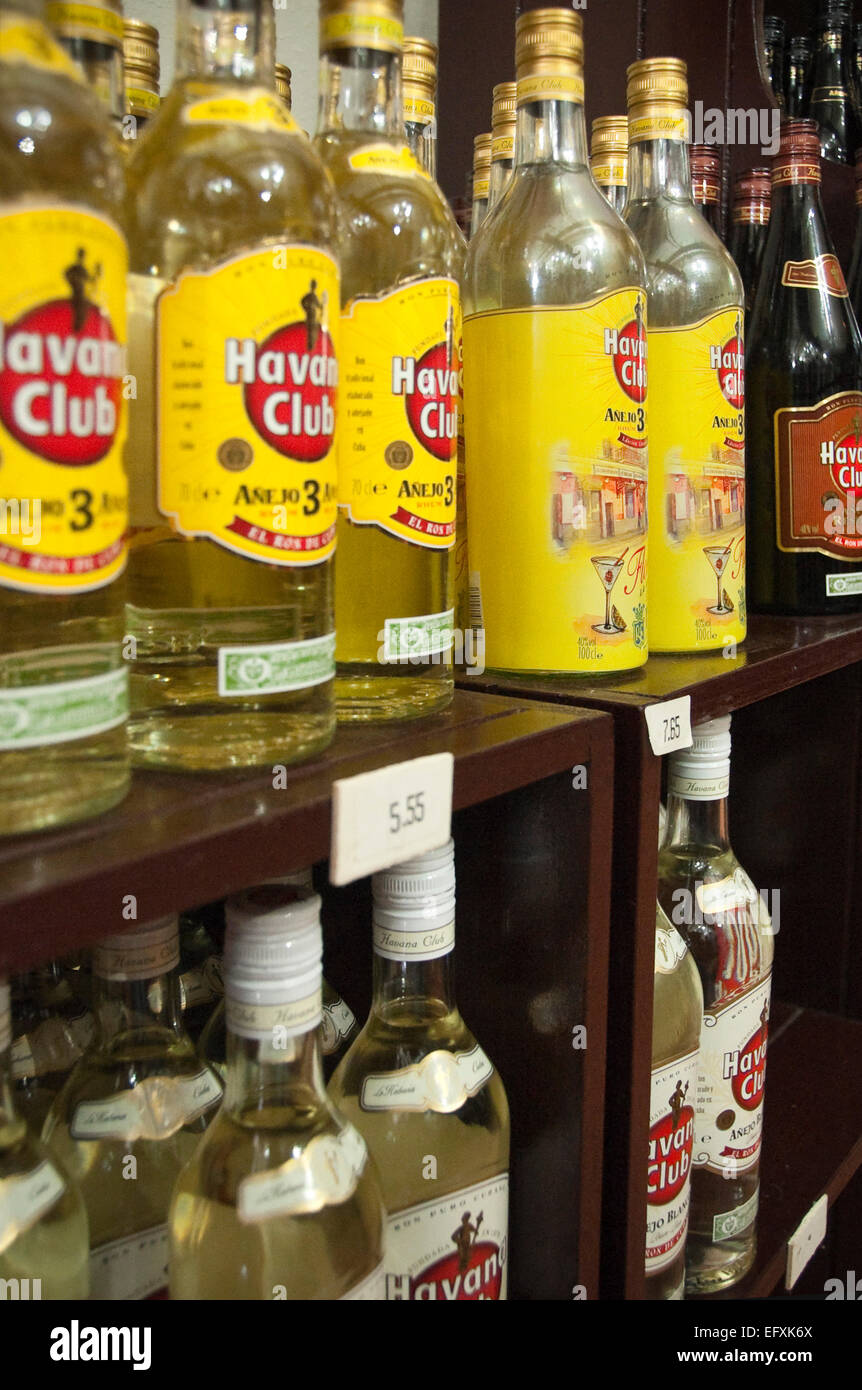 Cuban rum bottles hires stock photography and images Alamy