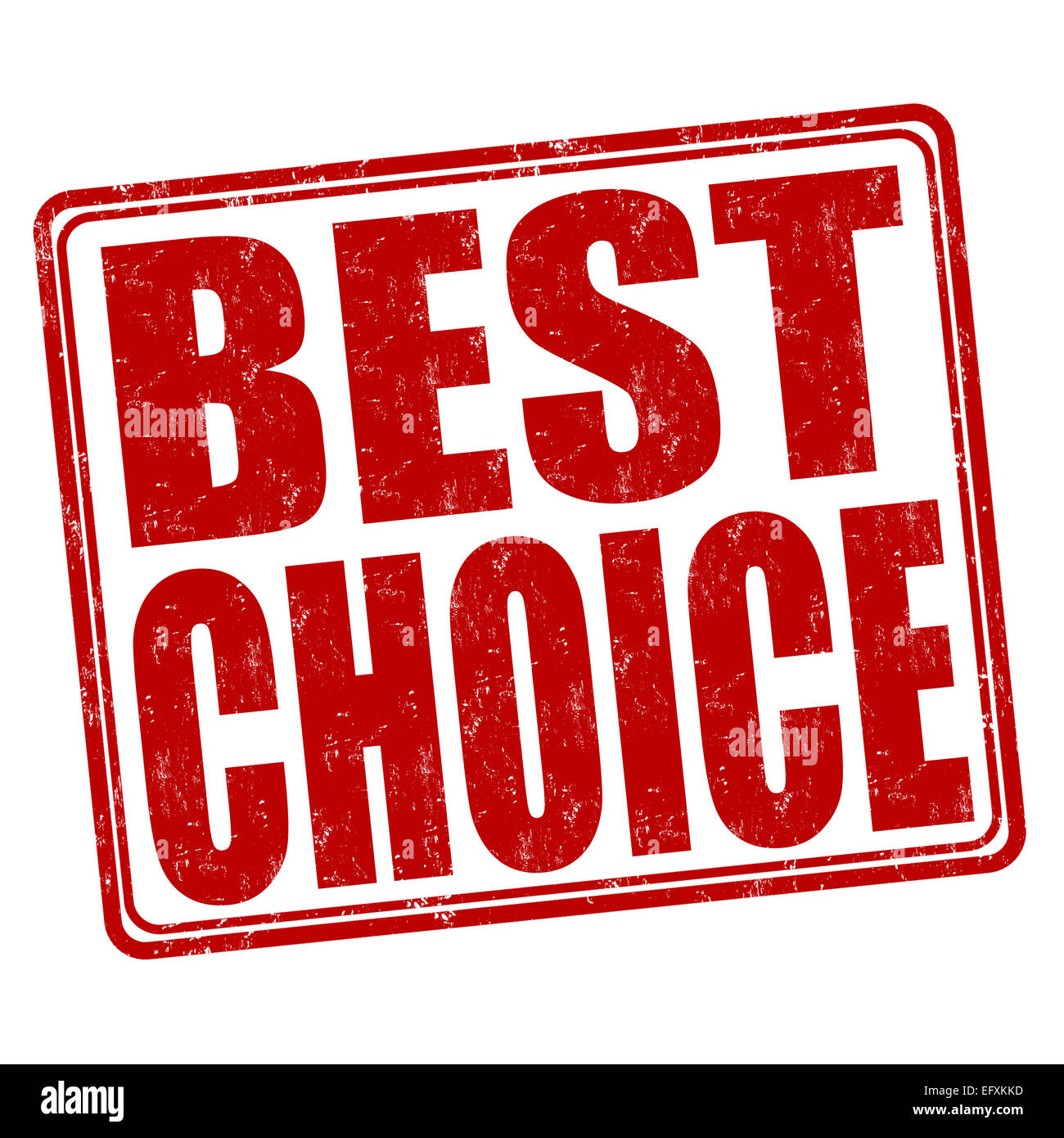 Best choice grunge rubber stamp on white background Stock Photo
