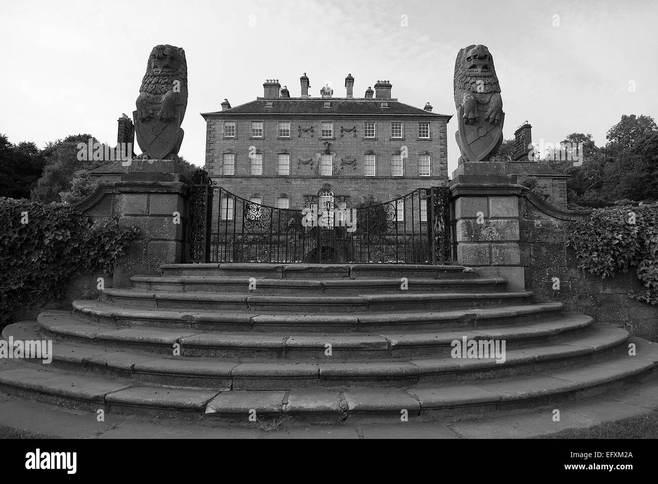Pollok House in Glasgow, view from the front Stock Photo