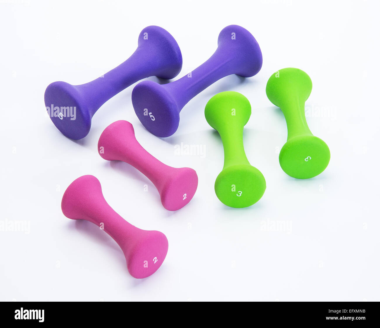 Small clearance hand weights