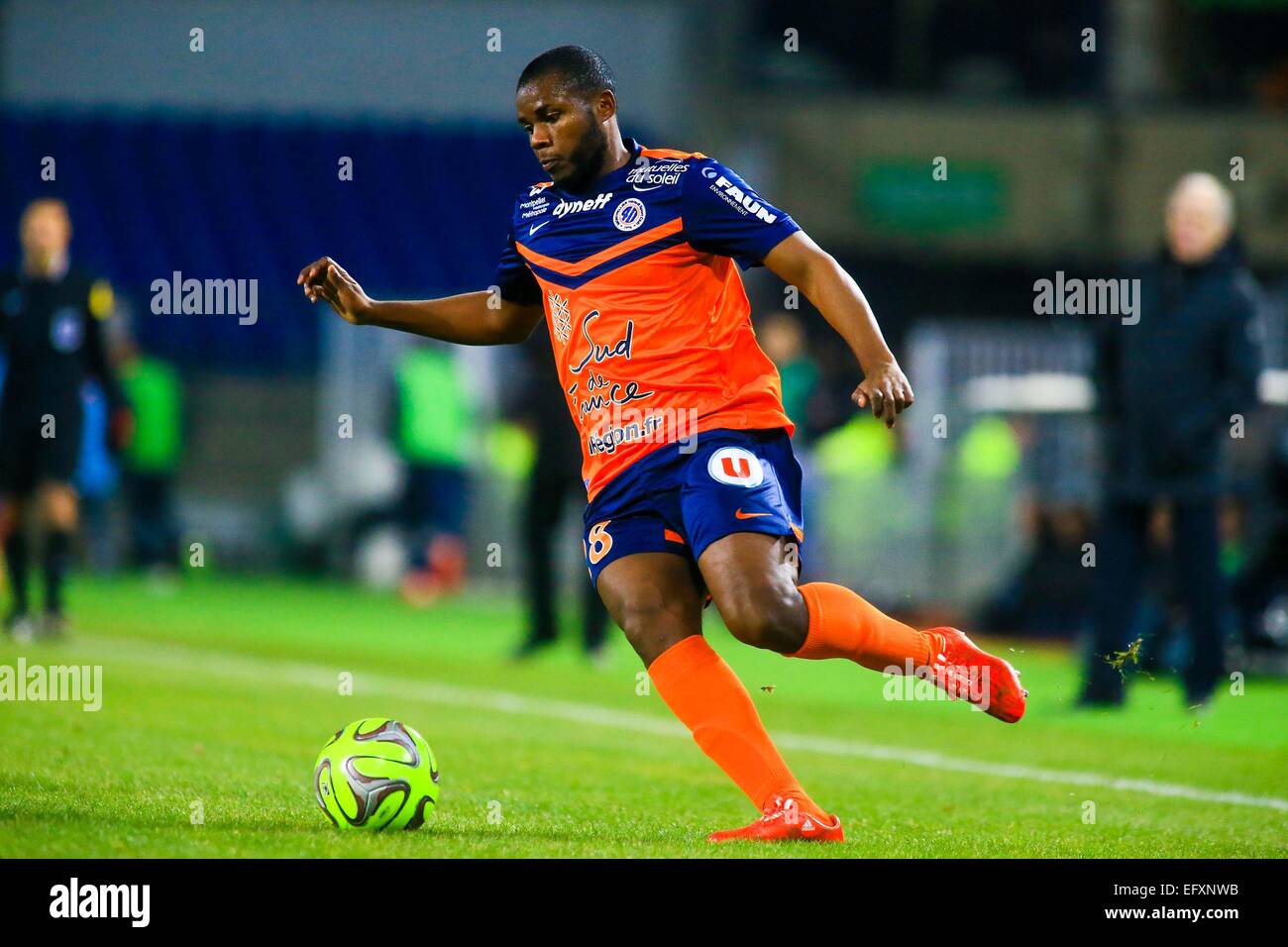 Djamel BAKAR - 07.02.2015 - Montpellier/Lille - 24eme journee de Ligue 1.Photo : Nicolas Guyonnet/Icon Sport Stock Photo