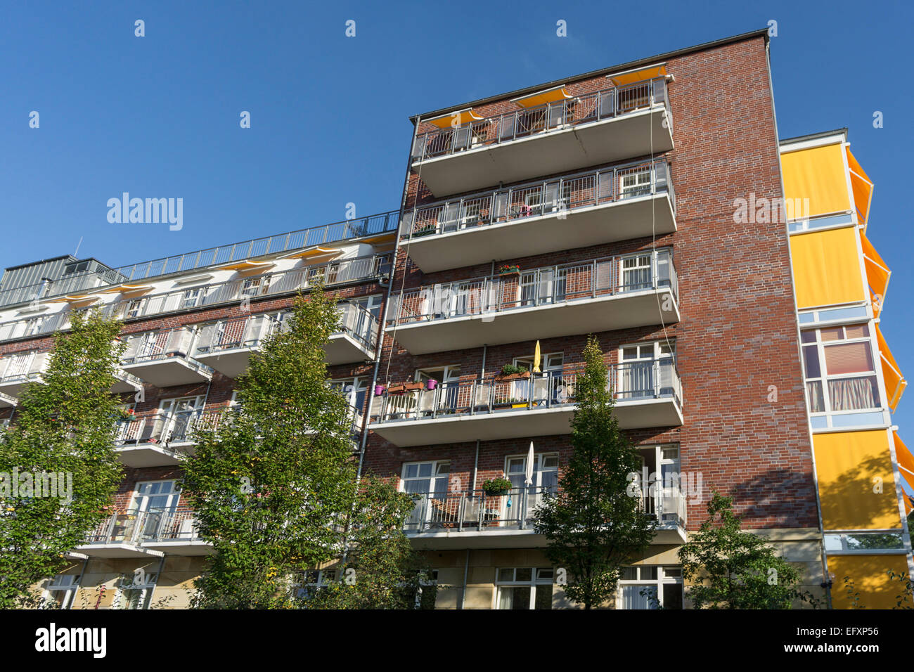 Modern Architecture, Real Estate, Rummelsburger Bucht, Berlin, Germany Stock Photo