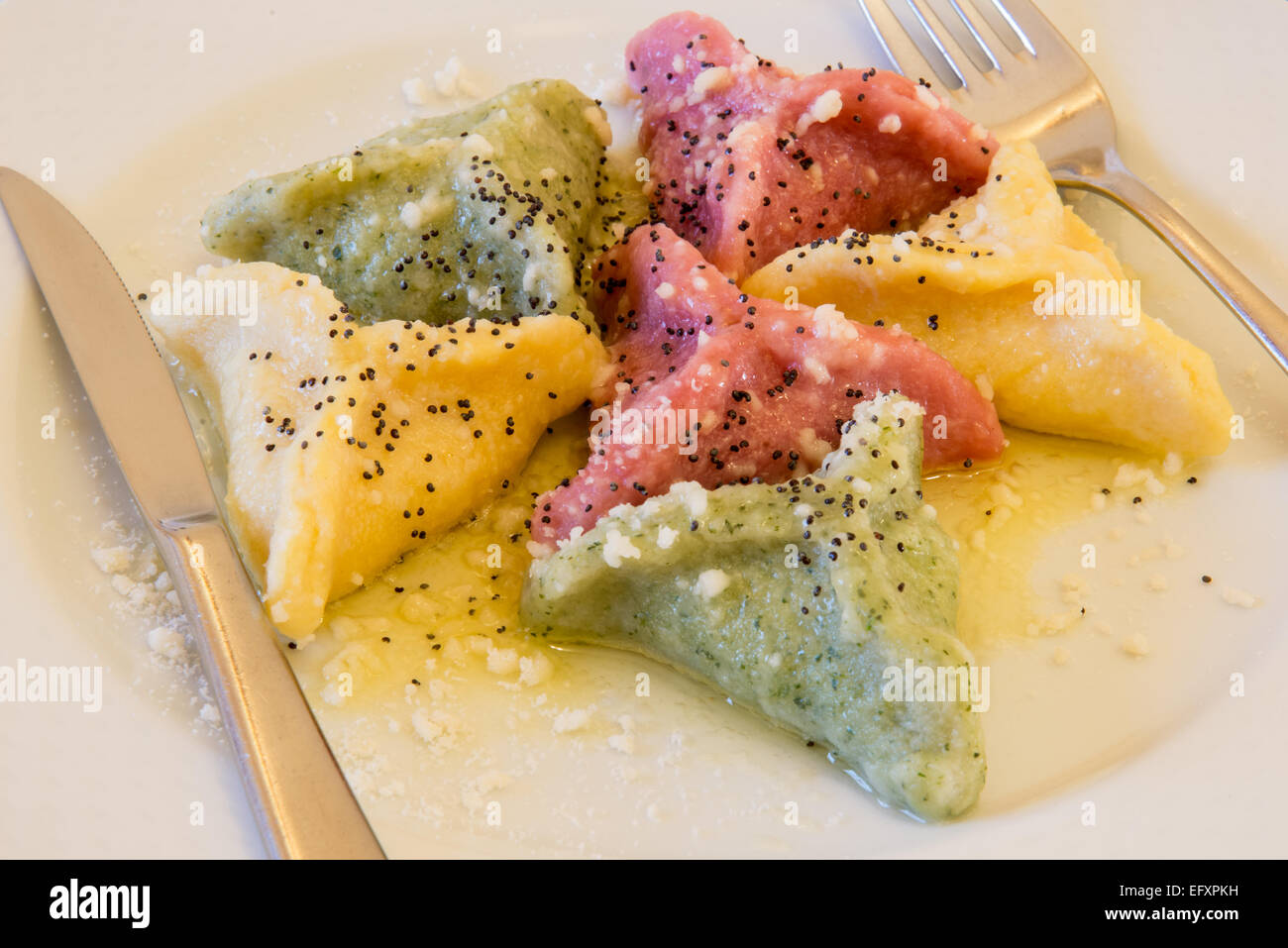 Ravioli for lunch Stock Photo