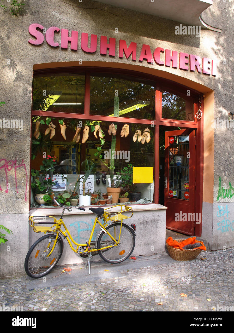 Shoe Maker, Kreuzberg, Berlin Stock Photo