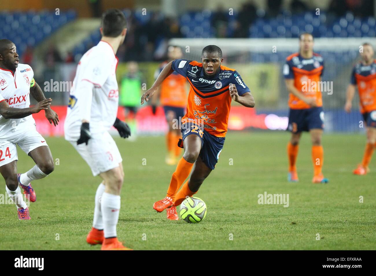 DJAMEL BAKAR - 07.02.2015 - Montpellier/Lille - 24eme journee de Ligue 1.Photo : Andre Delon/Icon Sport Stock Photo