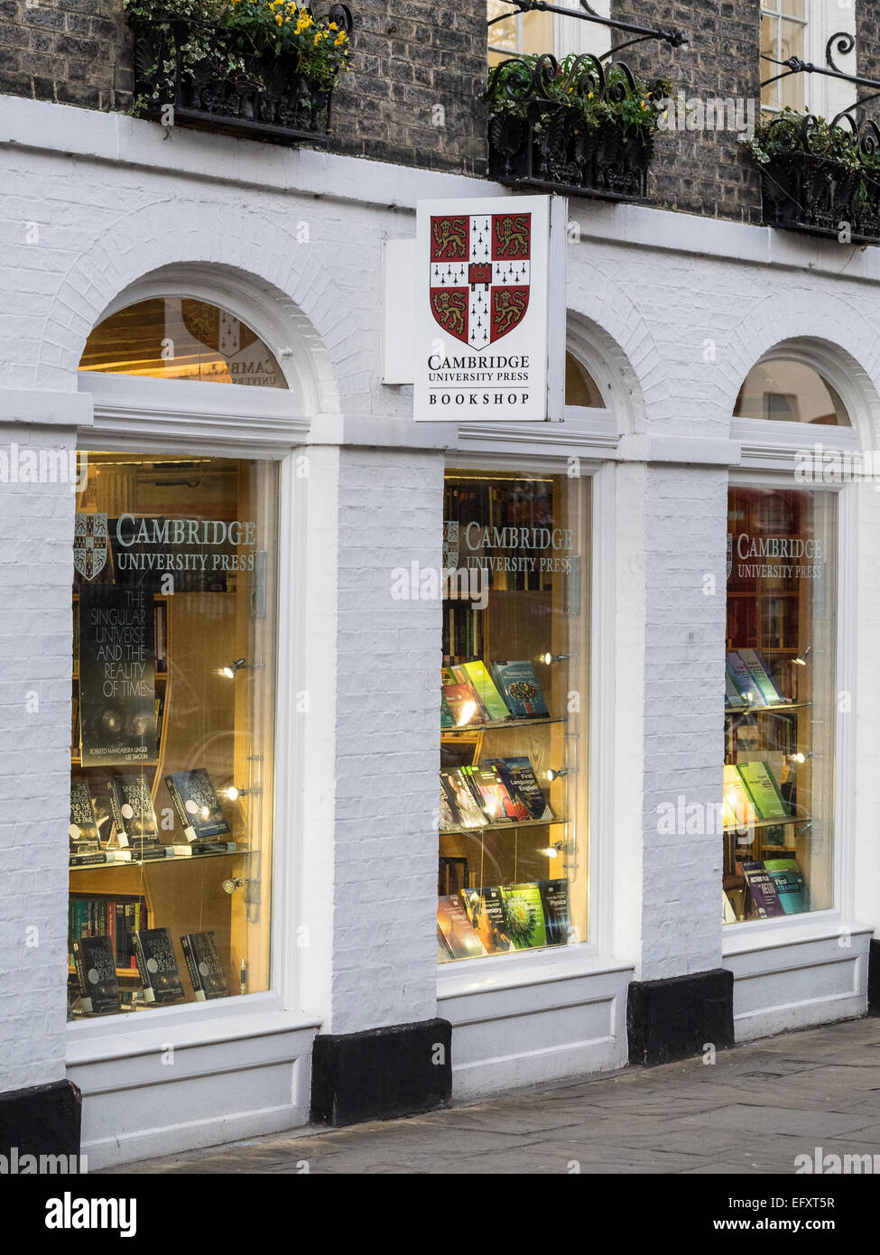 The Cambridge University Press bookshop in central Cambridge UK Stock Photo
