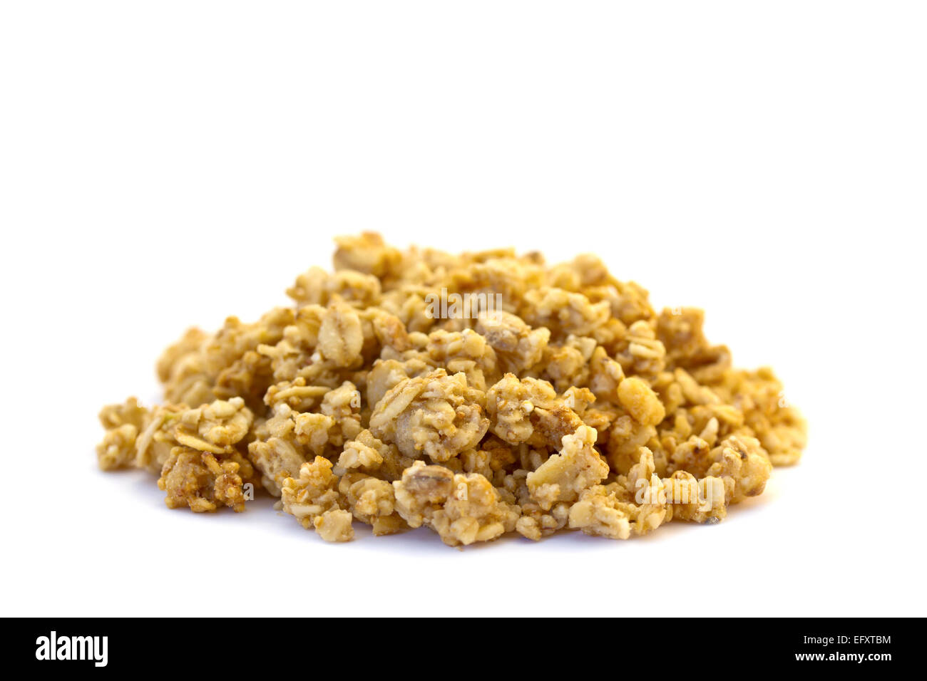 Amaranth cereals / mueslis on white background. Often used with milk and berries. Stock Photo