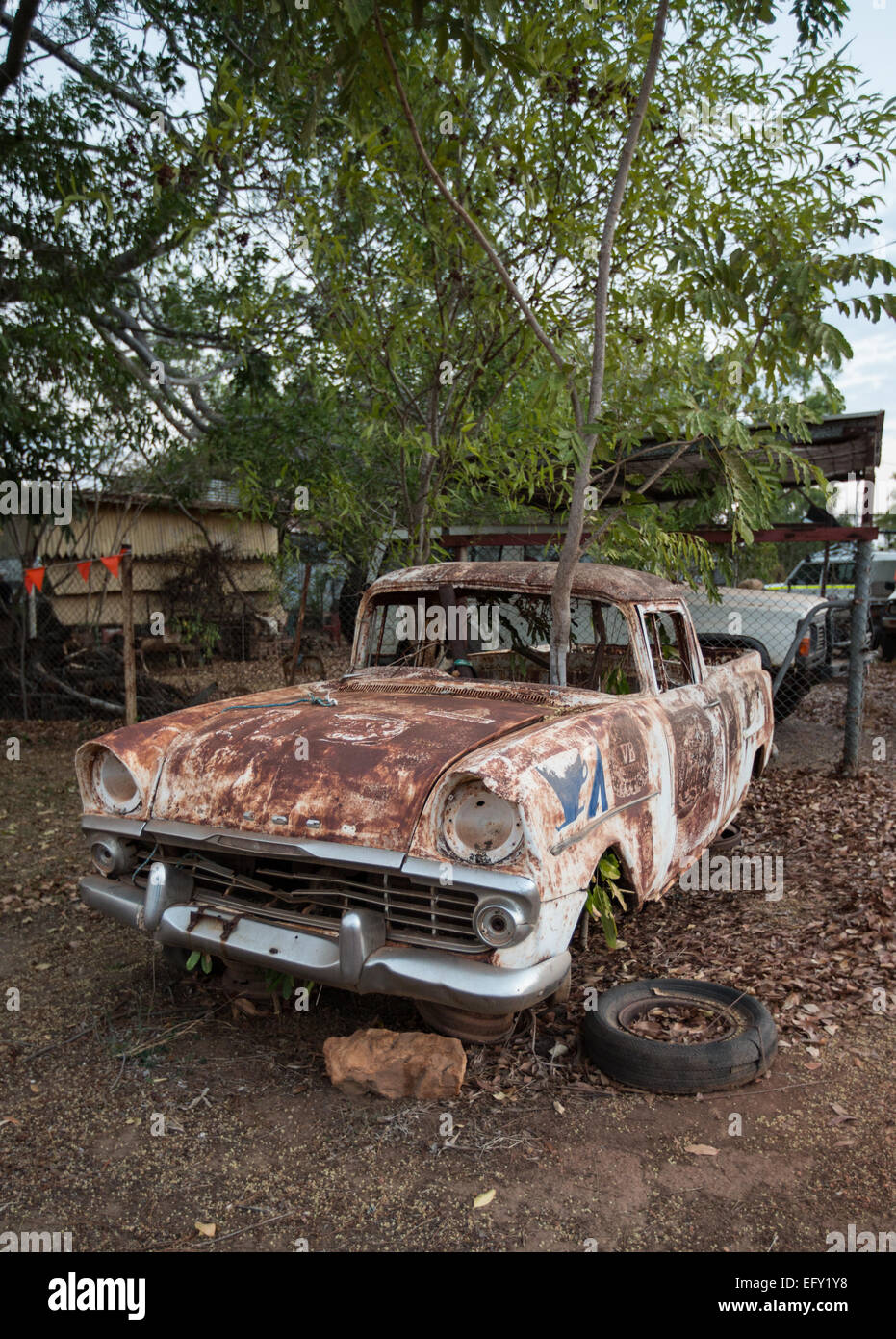 Abandoned car at Grove Hill Hotel, DouglasDaly, NT, Australia Stock Photo Alamy