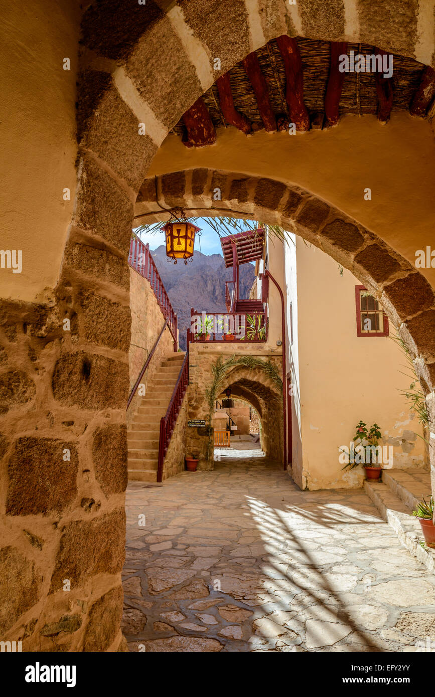 Inside St. Catherine's monastery, Sinai, Egypt. Stock Photo
