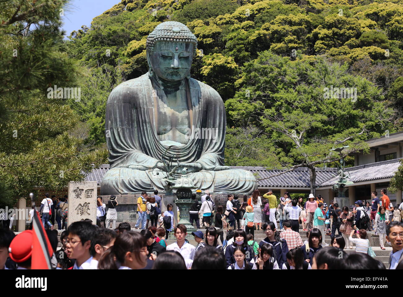 The Great Buddha of Kamakura - Kamakura, Japan Stock Photo - Alamy