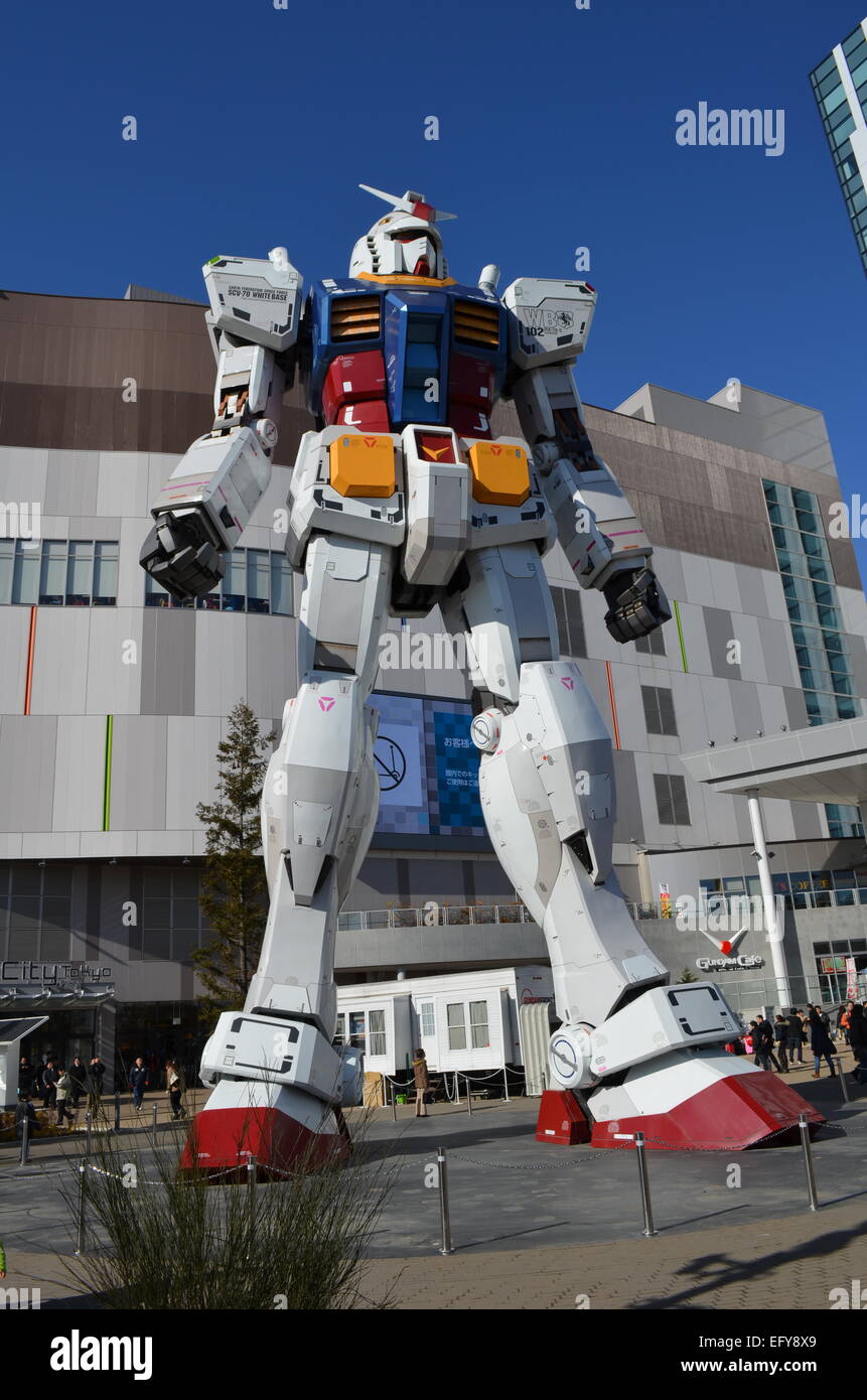 A large Gundam statue in Odaiba, Japan Stock Photo Alamy