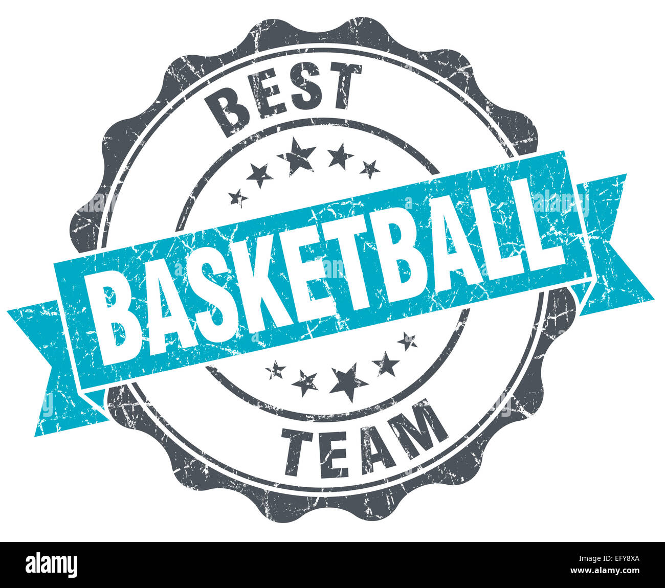basketball vintage turquoise seal isolated on white Stock Photo Alamy