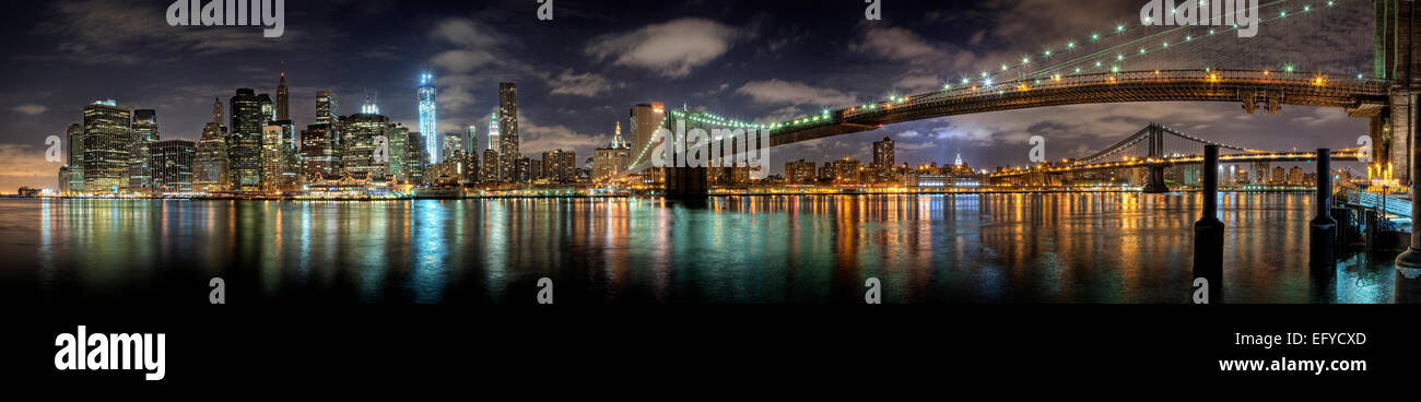 Brooklyn bridge unusual view hi-res stock photography and images - Alamy