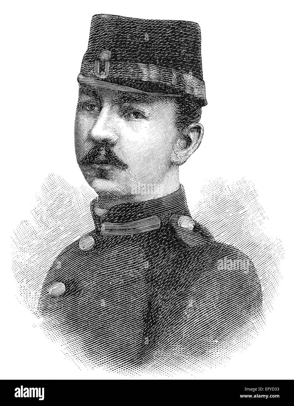 Jaime de Borbón y de Borbón-Parma, called Duke of Madrid and Jacques de Bourbon, Duke of Anjou, 1870 - 1931, the Carlist claiman Stock Photo