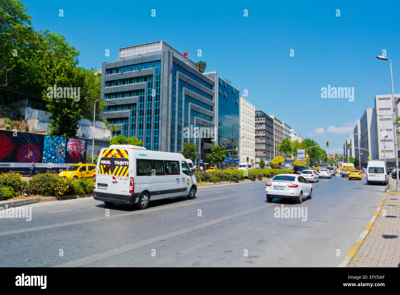 Meclis e Mebusan caddesi street, Kabatas district, Istanbul, Turkey, Europe Stock Photo