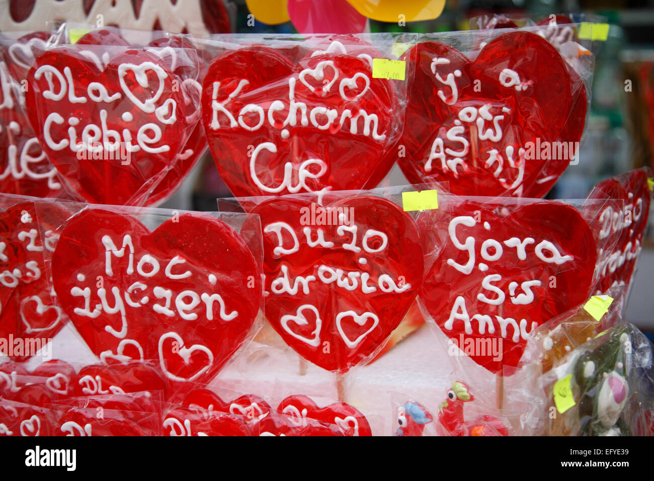 Sweets at Gora sw. Anny (Annaberg) near  Opole (Oppeln), Silesia, Poland, Europe Stock Photo