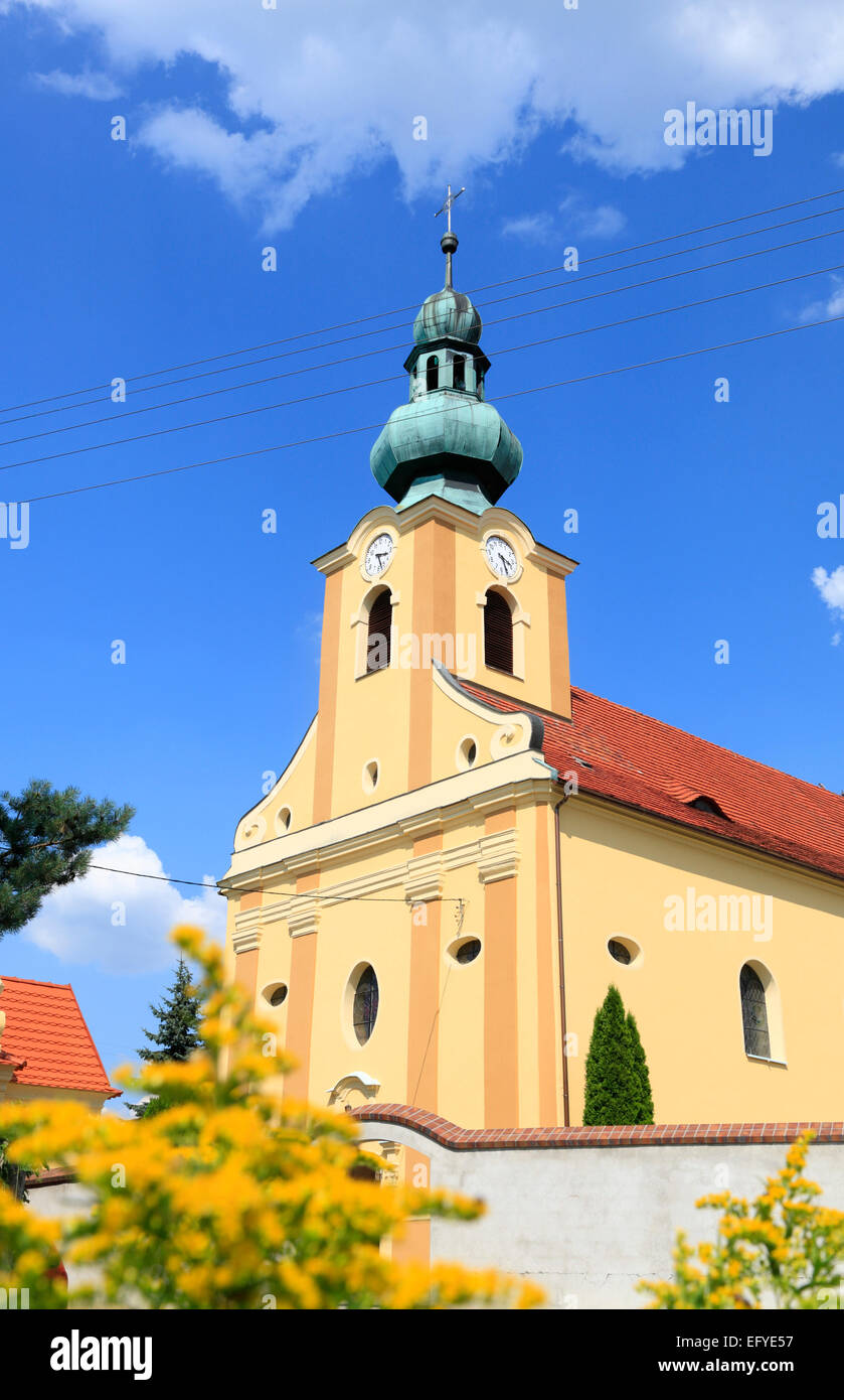 Church in Przechod near Opole, Silesia, Poland, Europe Stock Photo