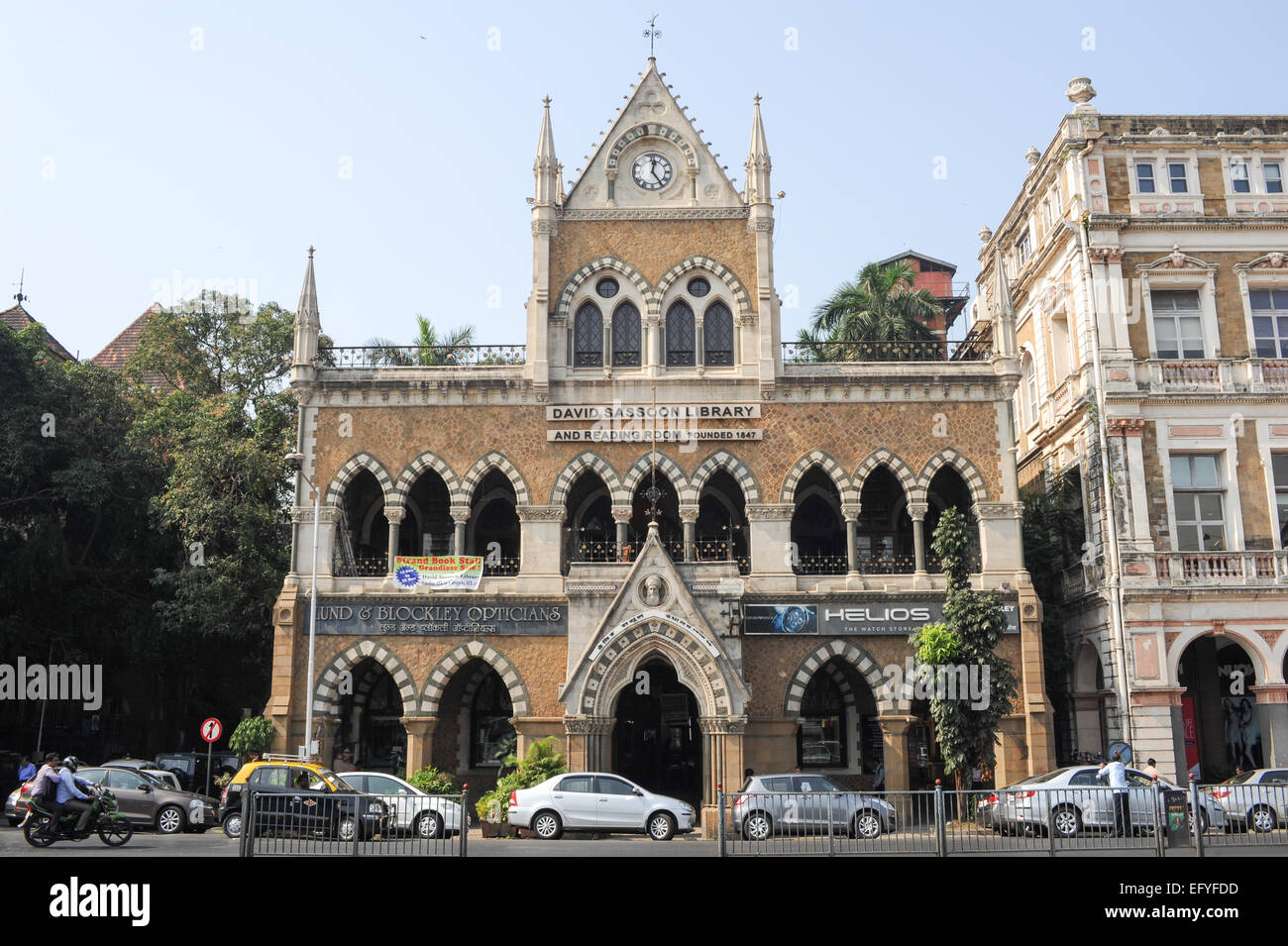 MUMBAI, INDIA - JANUARY 5, 2015 - The David Sassoon Library is the name of a famous library and is a heritage structure at Mumba Stock Photo