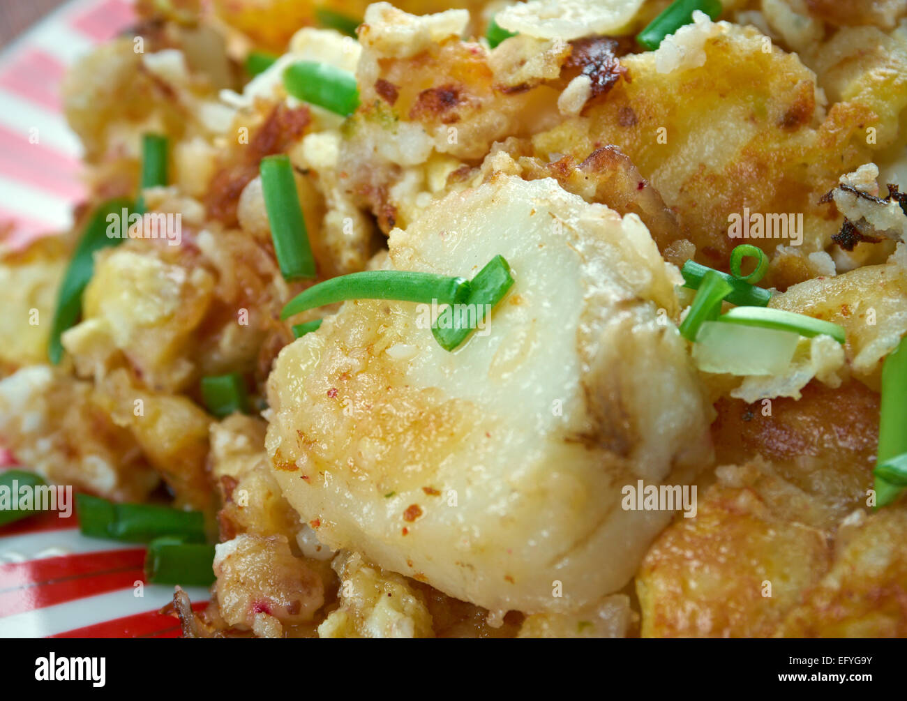 Curried Hash Brown Scramble - crispy browned potatoes tossed sauteed ...
