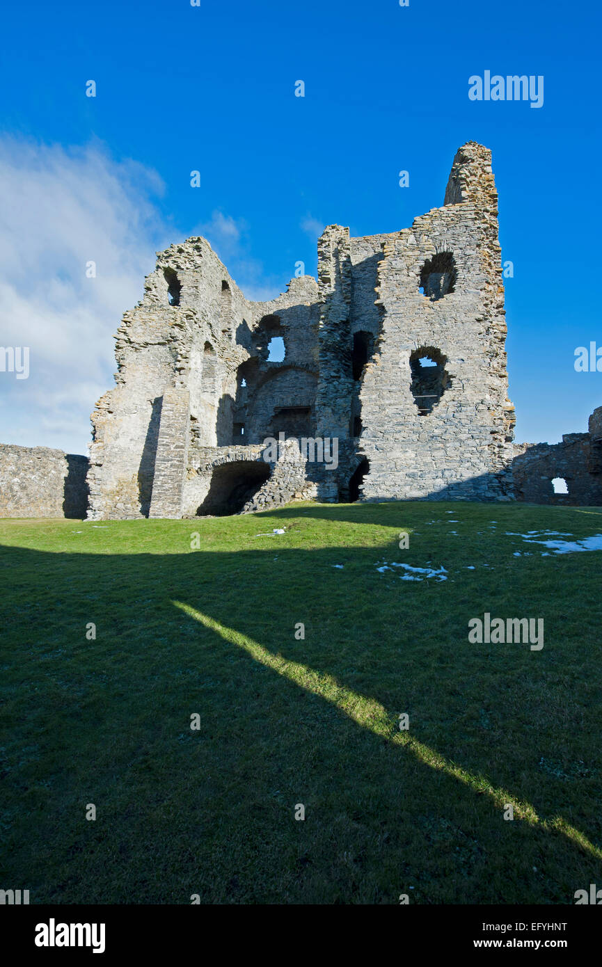 The Inner core of Auchindoun Castle near Dufftown in Morayshire, Scotland.   SCO 9548. Stock Photo