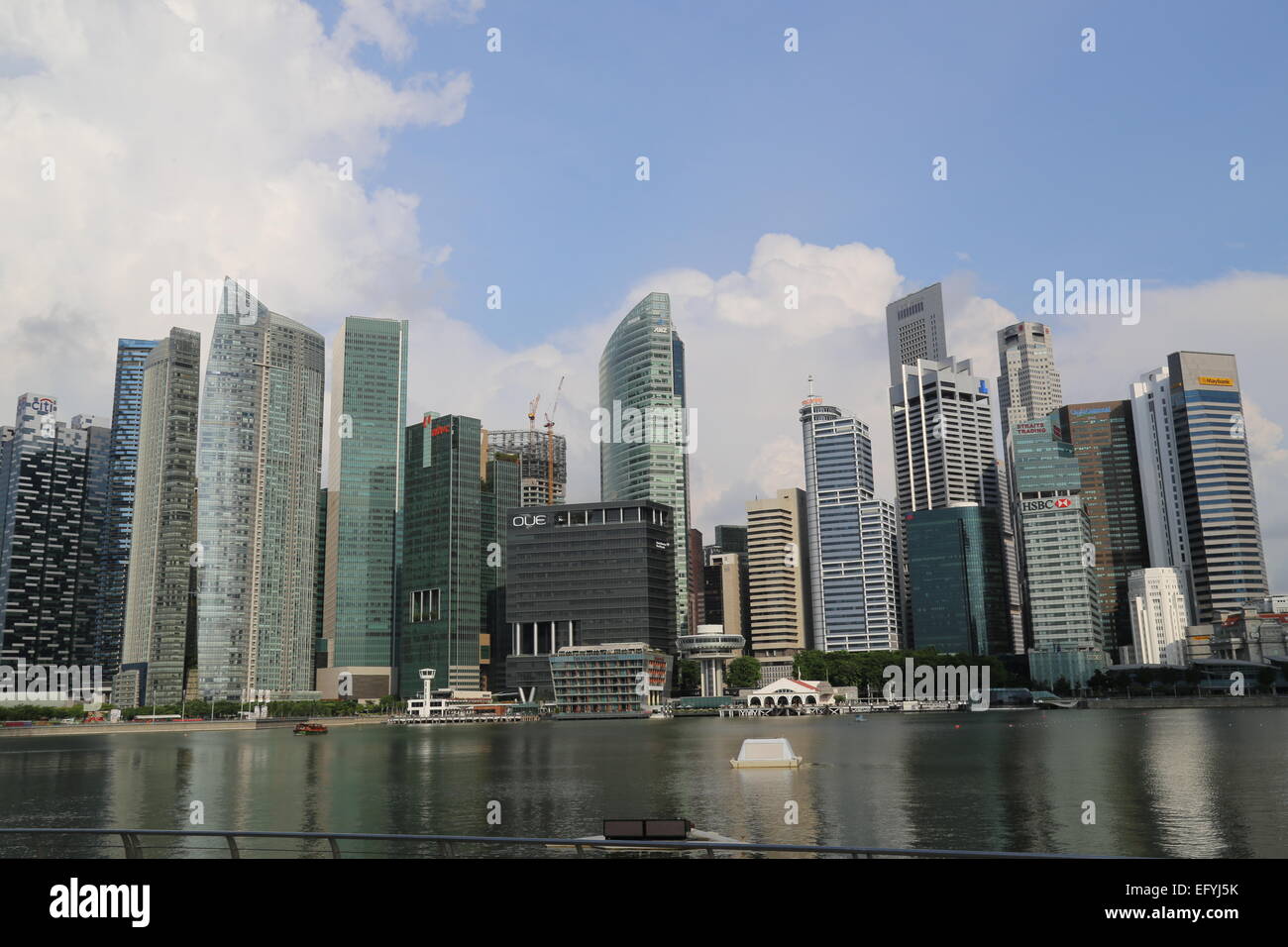 Skyscrapers in Singapore. Stock Photo