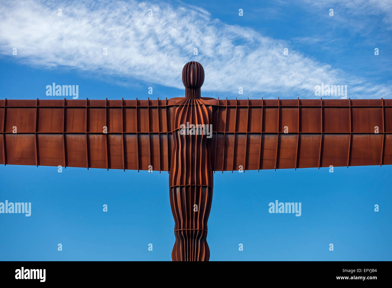 'The Angel of the North' by the artist, Antony Gormley, Gateshead, Tyne and Wear Stock Photo