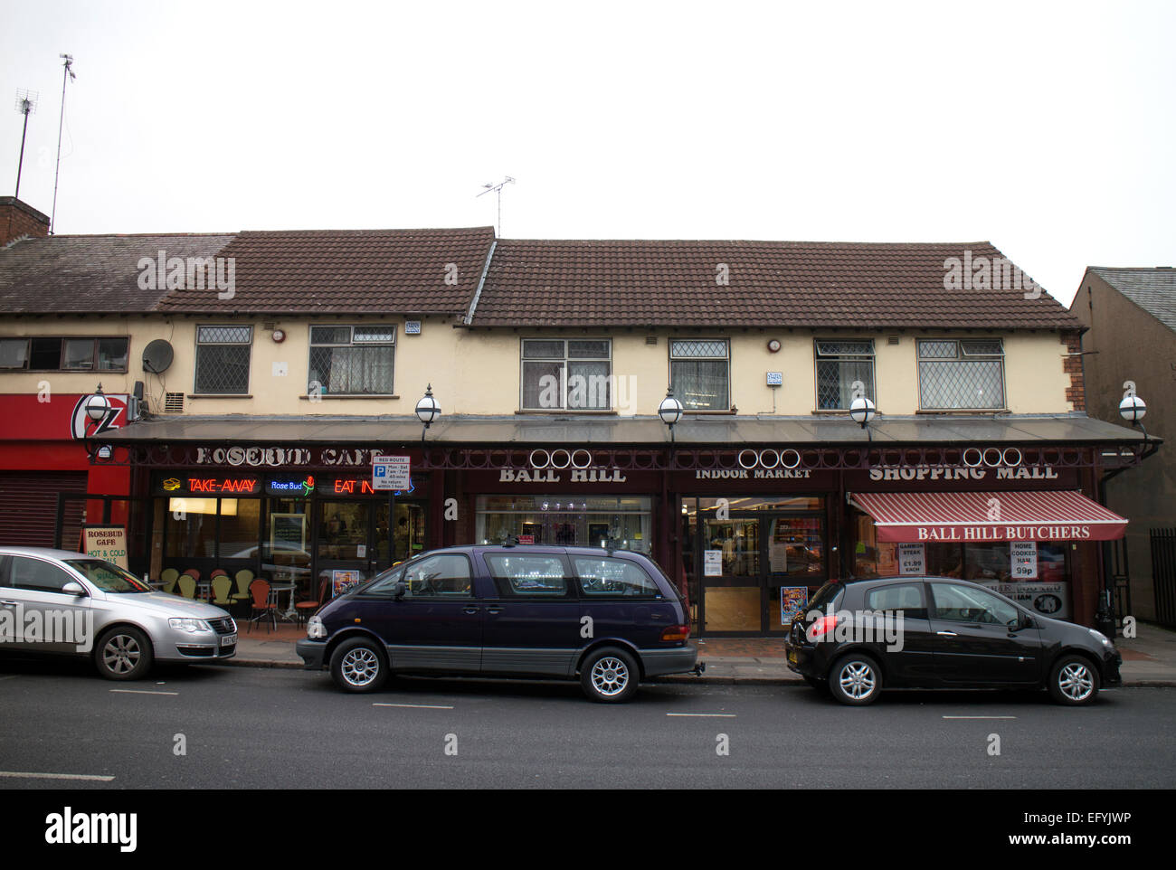 Shops in Ball Hill, Stoke, Coventry, West Midlands, England, UK Stock