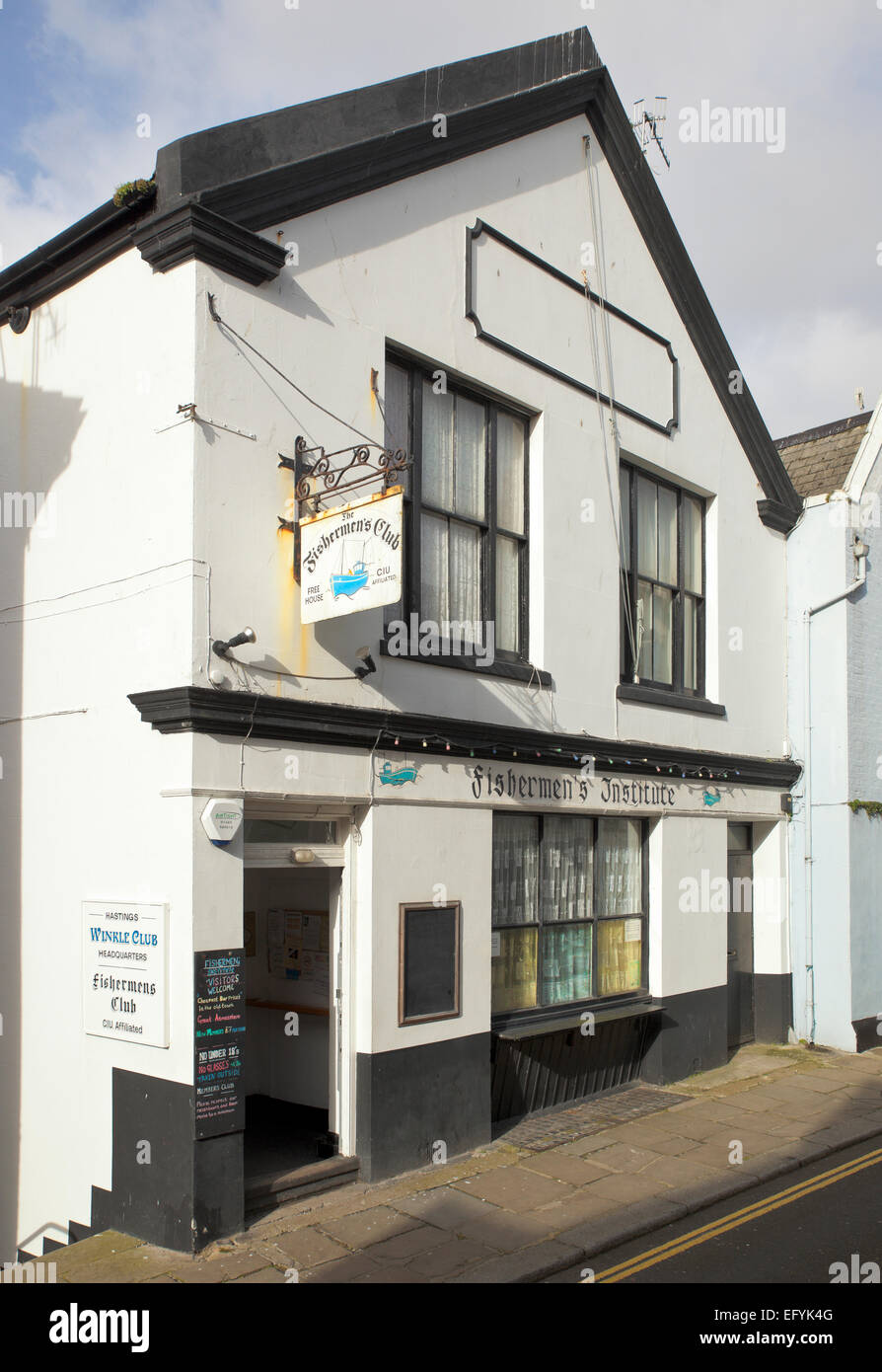 The Fishermens Institute, Hastings old town. Stock Photo