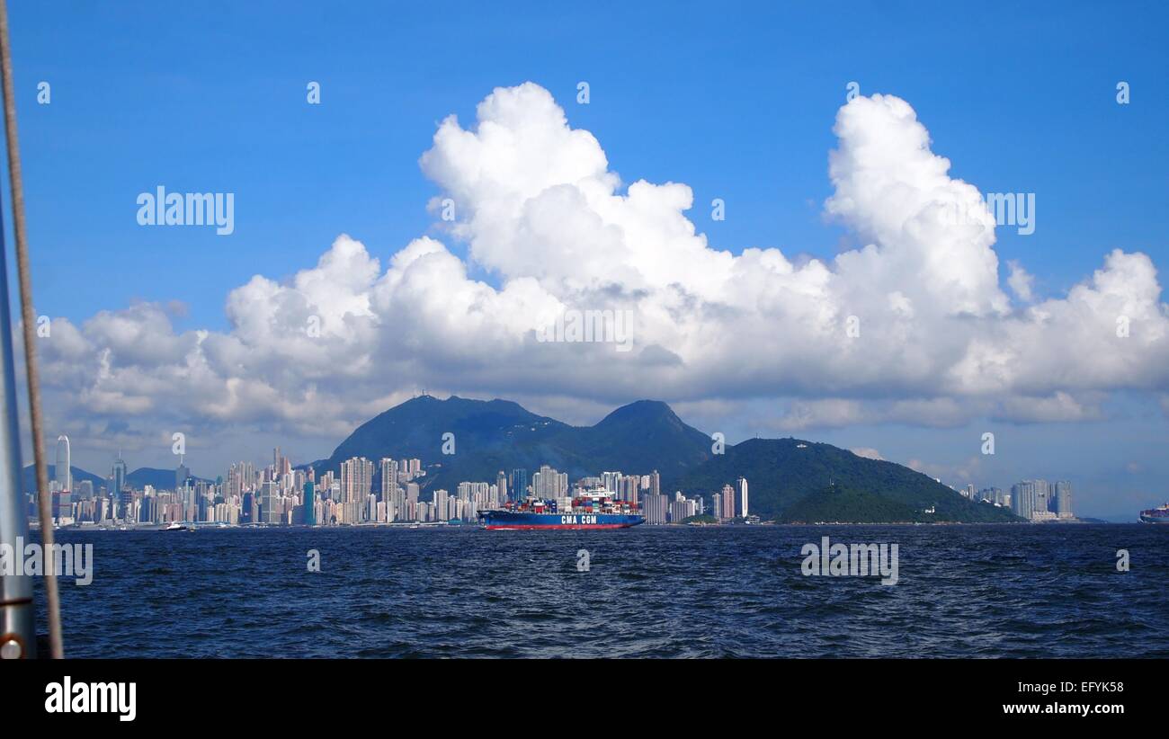 Victoria Harbor in Hong Kong 2012 Stock Photo - Alamy