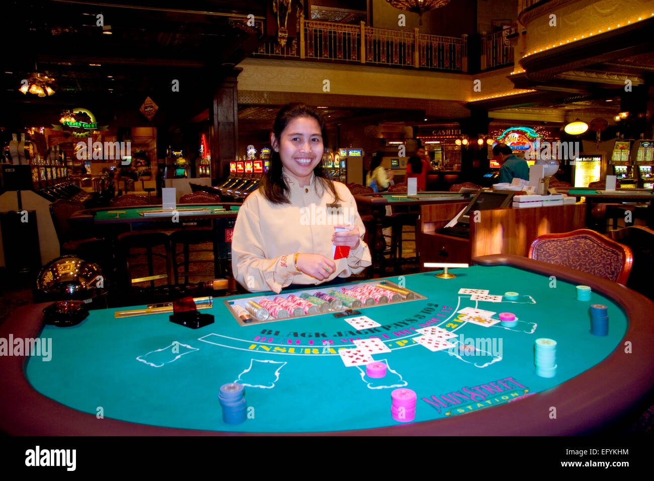 Blackjack Dealer High Resolution Stock Photography and Images Alamy